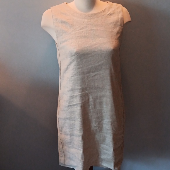 Theory Didianne Tierra linen blend sleeveless sheath dress - Picture 5 of 11